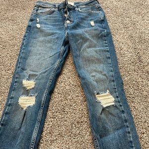 Free people high rise skinny jean